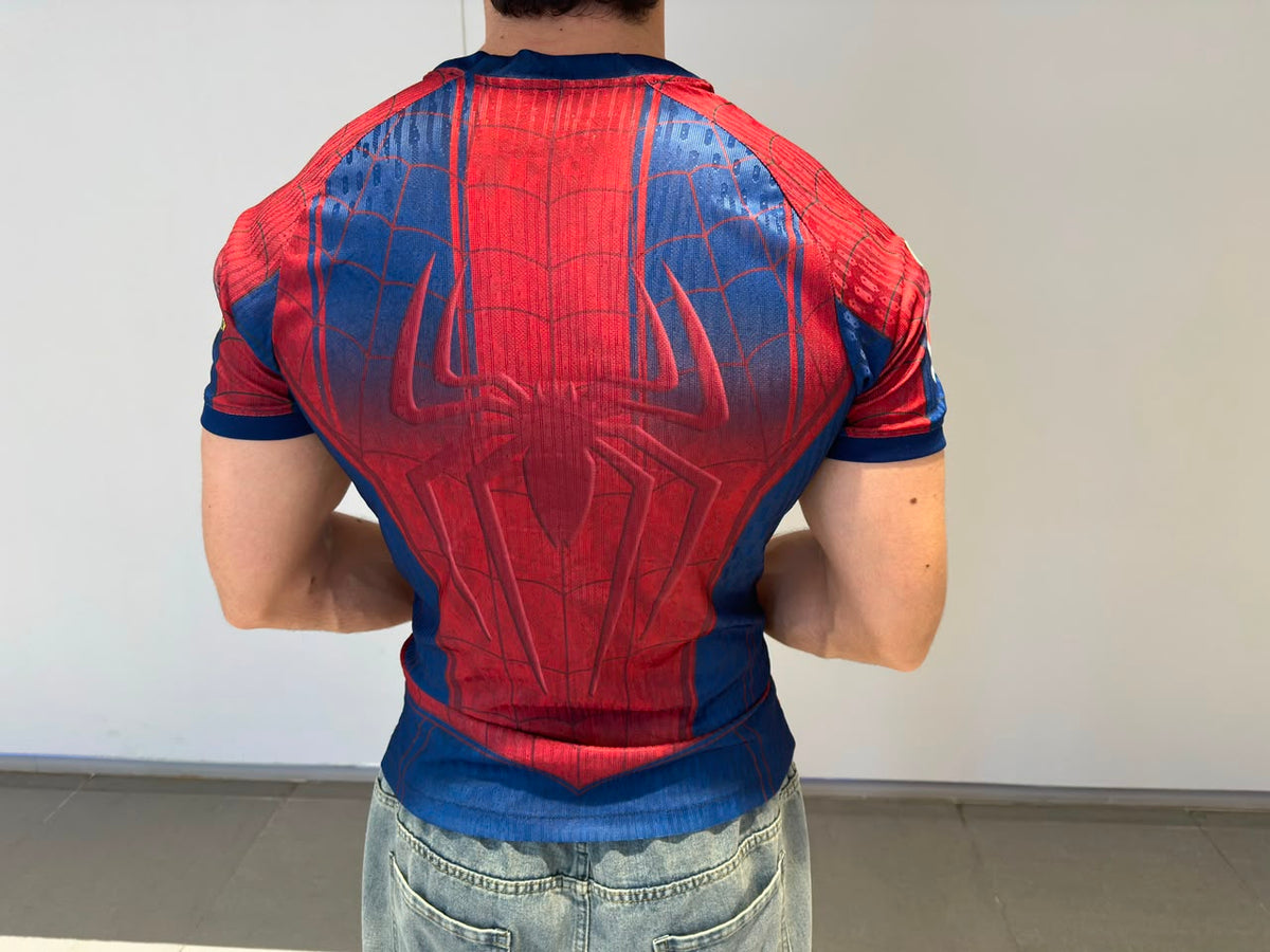 Barca x Spider-Man Fan Edition Jersey | Streetwear Football Kit